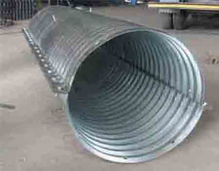 鋼制波紋管涵的管身安裝過程